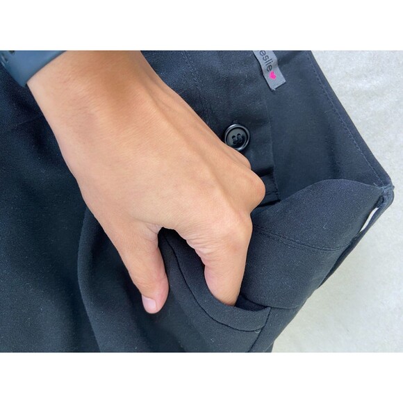 Joyce Leslie Women’s Black Dress Pants Size 1P Stretch Flare Career Work Office - Picture 4 of 8